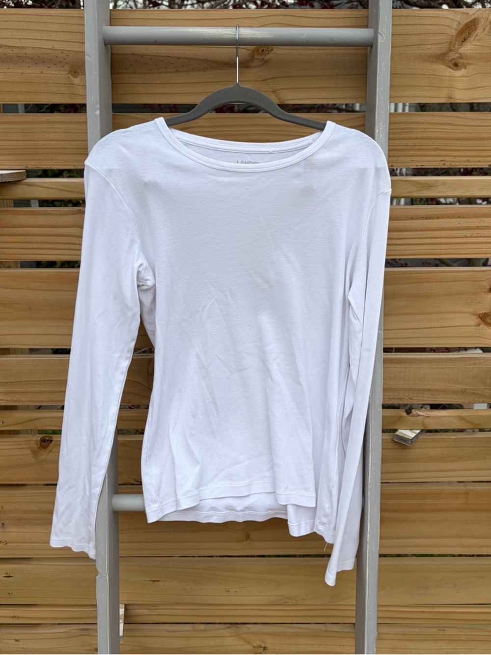 Lands' End Long Sleeve Tee White